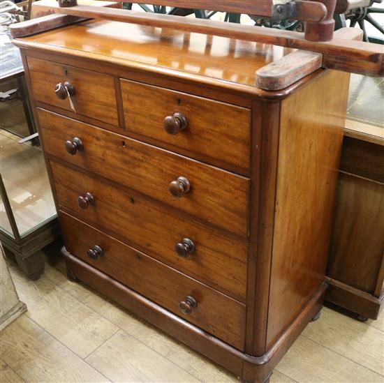 A Victorian mahogany chest of drawers W.103cm